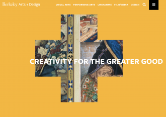 Arts and design website page image