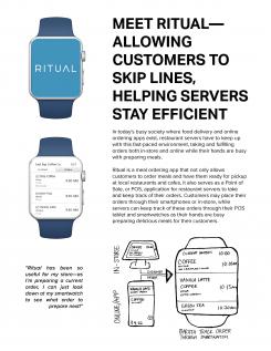 Ritual, a food app for a smartwatch.