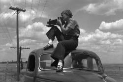 “Dorothea Lange in Texas on the Plains Circa 1935”