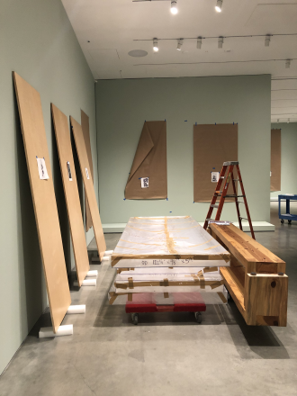 Gallery installation in progress