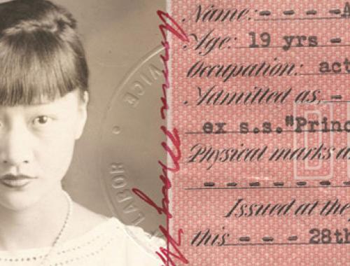 Anna May Wong Certificate of Identity National Archives